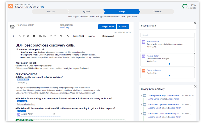 Doc.IA note-taking Doc.IA note-taking enables streamlined notes that automatically sync to salesforce fields